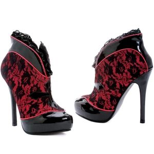 Ellie Twilight Heels Victorian Vampire Cosplay Booties 8 & 10